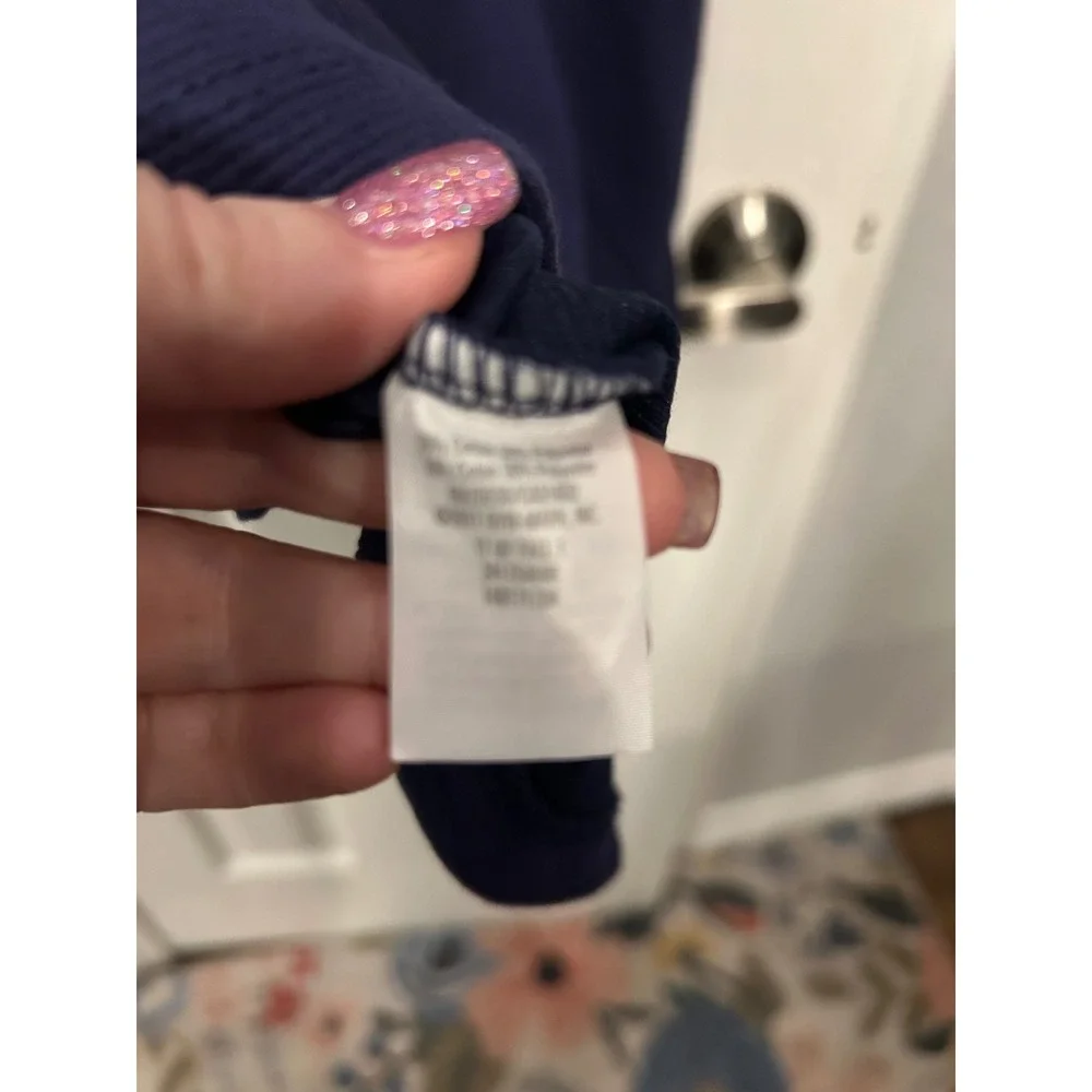 Gymboree Girls Navy Blue Sequin Unicorn Shift Dress Gold Zipper Pockets 10 k7072